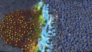 300 BANELINGS vs 500 ADEPTS!! [STARCRAFT 2 BATTLES]