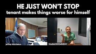 Jailed Tenant frustratres Judge Middleton - landlord not much better