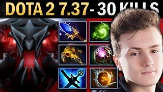 Shadow Fiend Gameplay Miracle with 30 Kills and Refresher - Dota 7.37