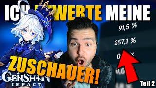 ICH BEWERTE WIEDER die BUILDS MEINER ZUSCHAUER!? Oh mein Gott... Part 2 I Genshin Impact