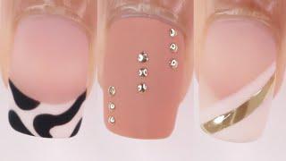 5 TRENDY NAIL ART DESIGNS | new nail art compilation using gel nail polish at home,  chrome nail art