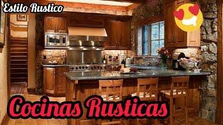 Cocinas Rusticas En Madera Y Piedra - Rustic kitchens in wood and stone