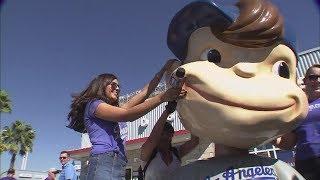 Dodgers fans look to Game 2 and 'do the bobblehead' in sweltering heat