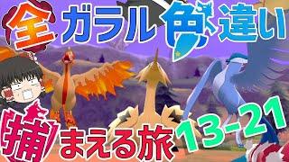 【ポケモン剣盾】全ガラルポケモンの色違い捕まえる旅　総集編（13~21）【ゆっくり実況】