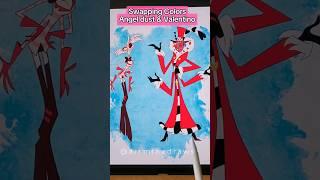 Angel dust and Valentino from Hazbin Hotel #hazbinhotel #angeldust #valentinohazbinhotel  #art #diy