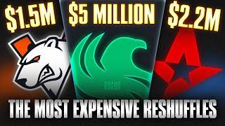 TOP TEAMS THAT SPENT THE MOST MONEY ON ROSTER CHANGES