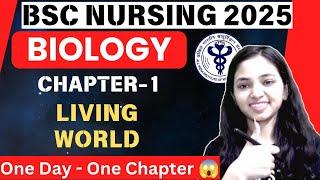 Biology Crash Course For AIIMS Nursing/ Paramedical 2025 II Chapter-1 LIVING WORLD II Shivani Mam