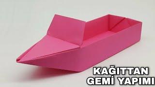 Kağıttan Gemi Yapımı - Origami Gemi Yapımı - Kendin Yap