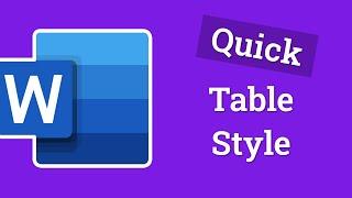 Custom Table Styles in Minutes | Microsoft Word Tutorial