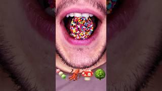 Rainbow chocolate bright bites with rich cocoa inside