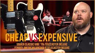 Cheap vs. Expensive | Fender American Vintage II Tele Deluxe vs. Squier Classic Vibe Tele Deluxe