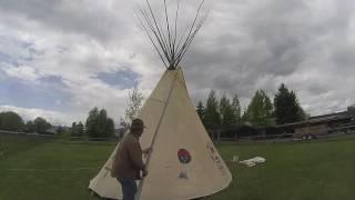 How to set up a canvas tipi and liner