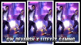 GW DEVANSH X LITEYES GAMING || Alightmotion preset XML FF  || GW DEVANSH ||