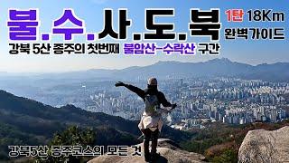 불암산-수락산 종주 등산코스 소개/불수사도북 코스 1탄/백세문-불암산-덕릉고개-수락산-동막골초소-회룡역/약18Km코스