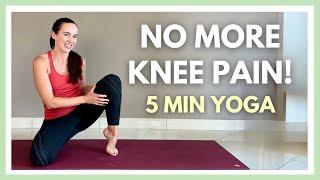 5 Min Yoga for Knee Strengthening  Stop Knee Pain!