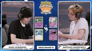 TCG Rune Heiremans Vs Mateusz  Łaszkiewicz - 2024 Pokémon Lille Regional Championships Swiss R10