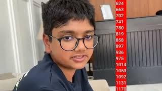 Human Calculator Aaryan Shukla demonstrating Breathless performance of Mental Calculation