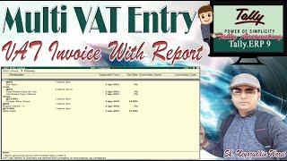 How to Pass Multi Value Added Tax(VAT) Entries in Tally Accounting  #tallyaccounting