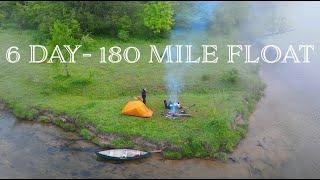 180 Mile Solo Float Trip- 6 Days Camping, Canoeing & Fishing in Michigan