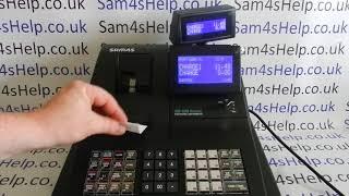 How To Use Sam4S NR-500 / NR-510R / NR510R / NR510 Cash Register Cashier User Guide Instructions