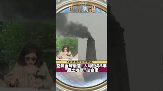 空氣品質全球最差! 人平均壽命短5年 塵土地獄拉合爾 #shorts  #空氣污染 TVBS文茜的世界周報