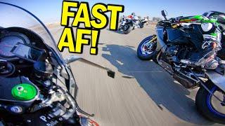 Ninja H2 gets WAY FASTER on RACETRACK! *Group A* NEW DAY #MaxyDaily