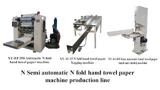 Z fold hand towel tissue paper making machine production line