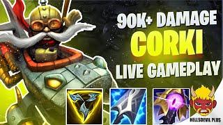 90K DAMAGE MUST WATCH CORKI GAME! - Wild Rift HellsDevil Plus Gameplay