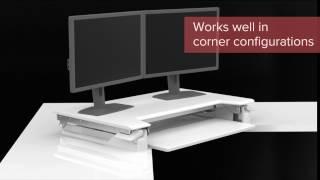 Ergotron WorkFit-TL Sit Stand Desktop: In Motion