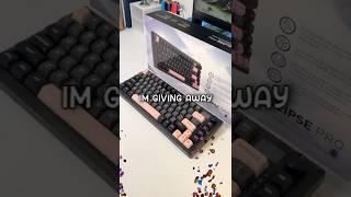 who else want to win these free aluminum keyboard?? #giveaway #gaming #keyboard