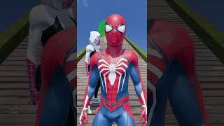 GTA V New Epic Save Run Spider Gwen vs Spider-man Funny Challenge! #gta