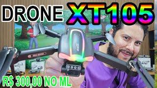 Drone XT105 Como ligar e configurar todas as funções do controle qualidade da imagem e camera