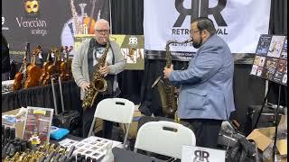 iReedMan w Joey D'Francesco at NAMM 2022 @Retro Revival Booth, Playing Our New "Tru-Six" Tenor Sax