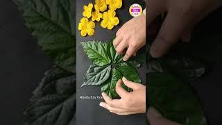 Flowers & Betel Leaf Rangoli | Eco friendly Rangoli Designs | Leaf Rangoli