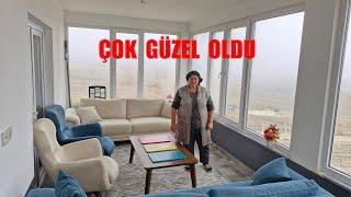 BALKONUMUZ ÇOK ÇOK GÜZEL OLDU AÇIK HAVA ODASI OLDU