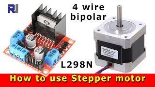 Control Position and  Speed of Stepper motor with L298N module using Arduino