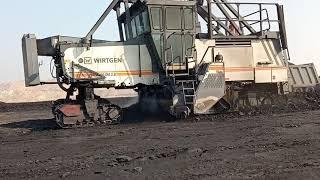 Surface miner working in Open cast mines