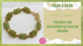 ¡FÁCIL! Pulsera con eslabones de cola de dragón