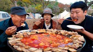 신선한 로컬푸드와 자연 가득 캠핑장까지~ 맛있는 추억 만드는 고령군! (Samgyeopsal at the camping site) 요리&먹방 - Mukbang eating show