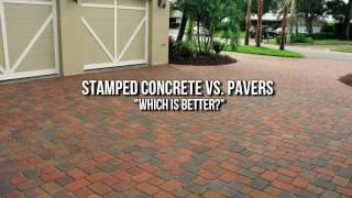 Stamped Concrete Houston vs. Pavers: Which is Better