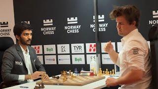 The LOUDEST BANG you will ever hear in chess | Gukesh beats Magnus Carlsen in Norway