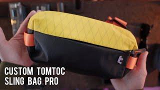 A Custom Travel Sling Bag for Under $120 | TomToc Sling Bag Pro