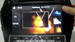 Ouchuangbo Roewe 350 car dvd stereo radio spanish language chile map