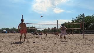 AUG 8TH BEACH VOLLEYBALL:: STEVEN & BOTE VS TONY & ARTHUR