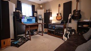 MINIMALIST HOME STUDIO Setup 2023 | Josh Bonanno (studio tour)