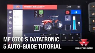 MF TERMINALS | HOW TO | USE MF 8700 S DATATRONIC 5 AUTO-GUIDE