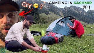 Night Camping In Peaceful Area In Jungle ️ After 6Hrs Of Trekking In Kashmir || Ep-1 || The Umar