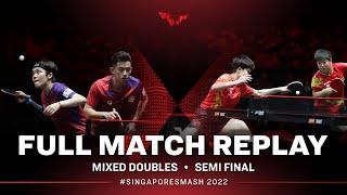 FULL MATCH | WONG (HKG) / DOO (HKG) vs WANG (CHN) / SUN (CHN) | XD SF | #SingaporeSmash 2022