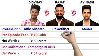 Digvijay Rathee vs Rajat Dalal vs Avinash Mishra Full Comparison | Net Worth | Per Episode Fees