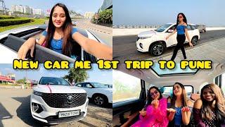 New Car me 1st Trip To PUNE City Best unforgetable Journey | Shopping | Bindass Kavya Vlogs